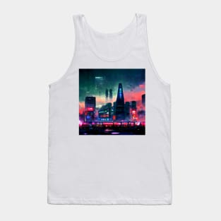 Cyberpunk City Night Tank Top